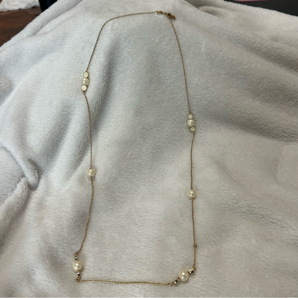 Kate Spade Gold and Pearl Necklace